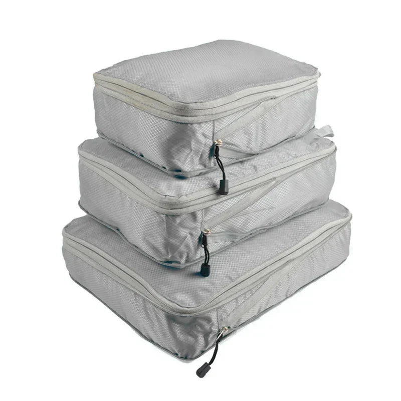 Compression Packing Cubes Set for Suitcase Organization - 3 Pieces