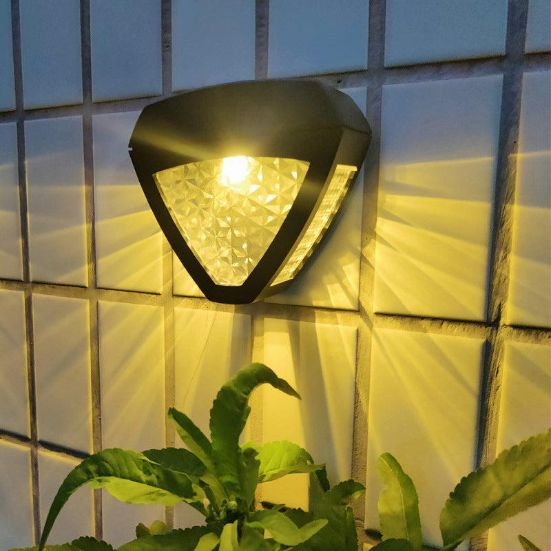 Elegant Solar Wall Lamp for Patio and Driveway