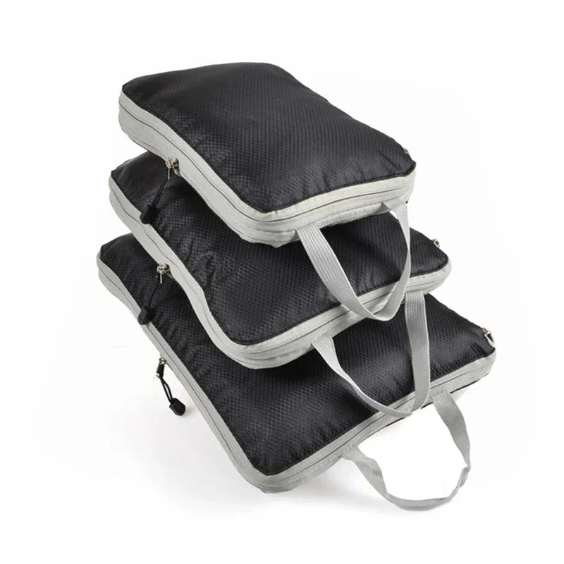 Compression Packing Cubes Set for Suitcase Organization - 3 Pieces