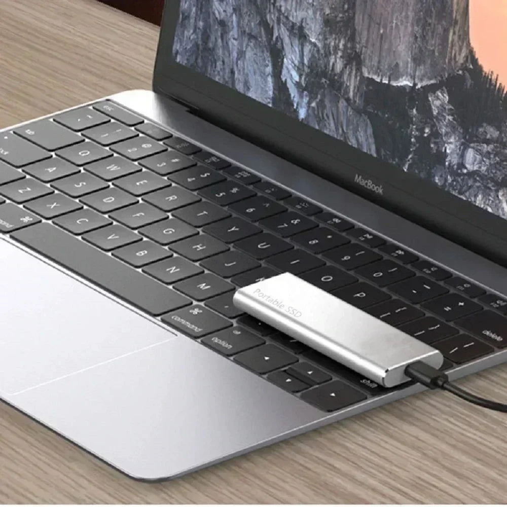Portable External SSD High-Speed Storage Drive for Work and Travel