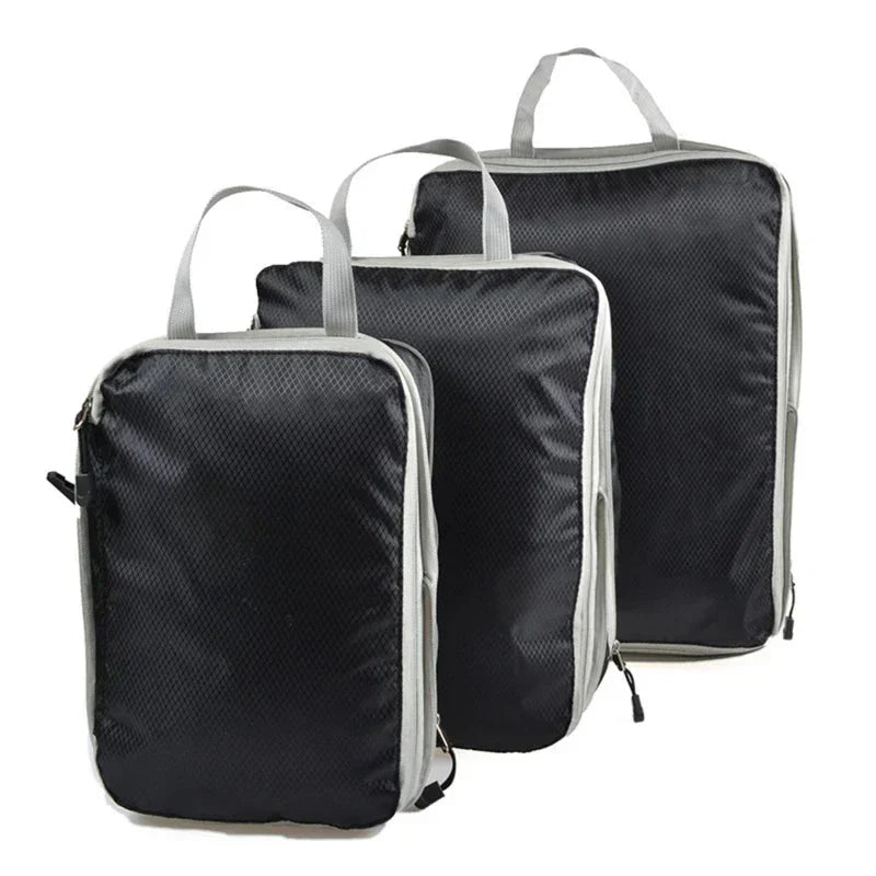 Compression Packing Cubes Set for Suitcase Organization - 3 Pieces