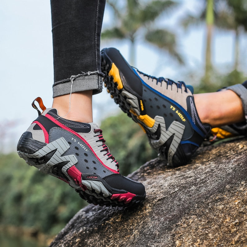 Ultimate Waterproof Hiking Shoes: Genuine Leather, Tactical Mountain Boots for Outdoor Adventurers