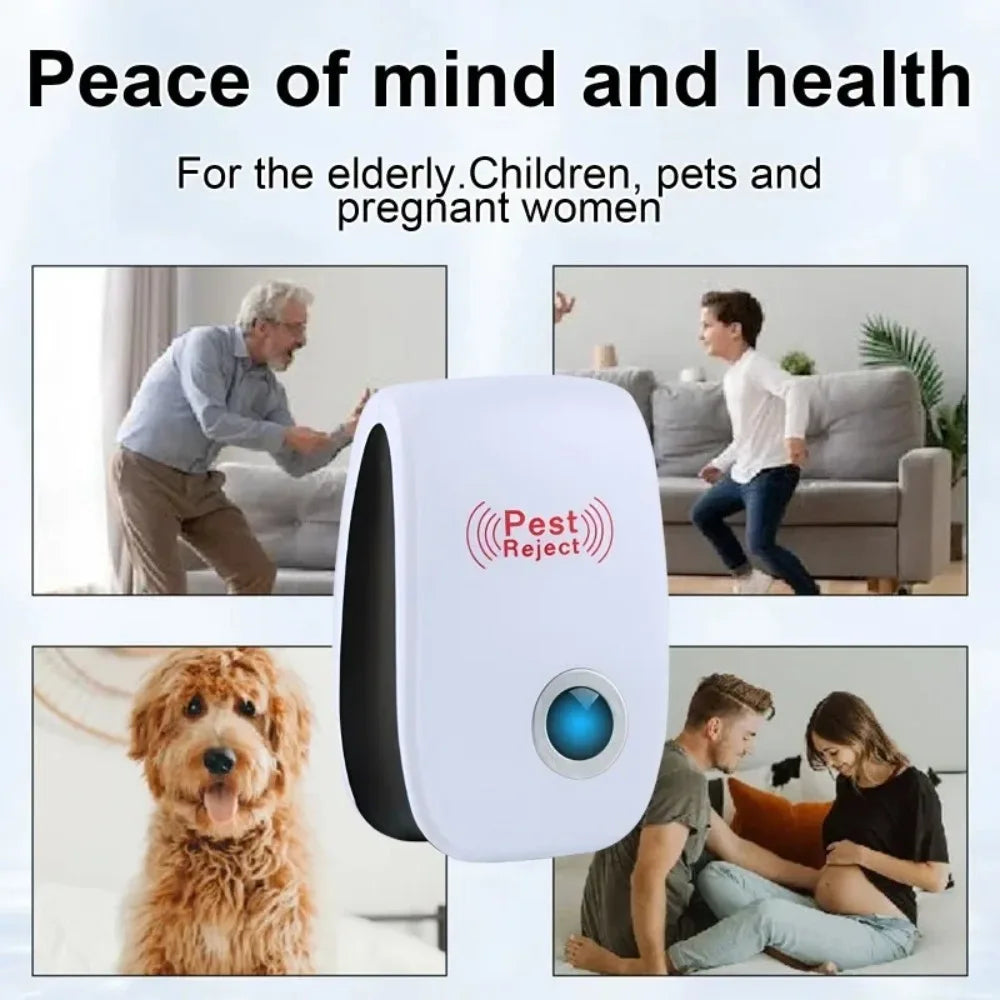 Indoor Ultrasonic Insect and Rodent Repeller Plug-In Device
