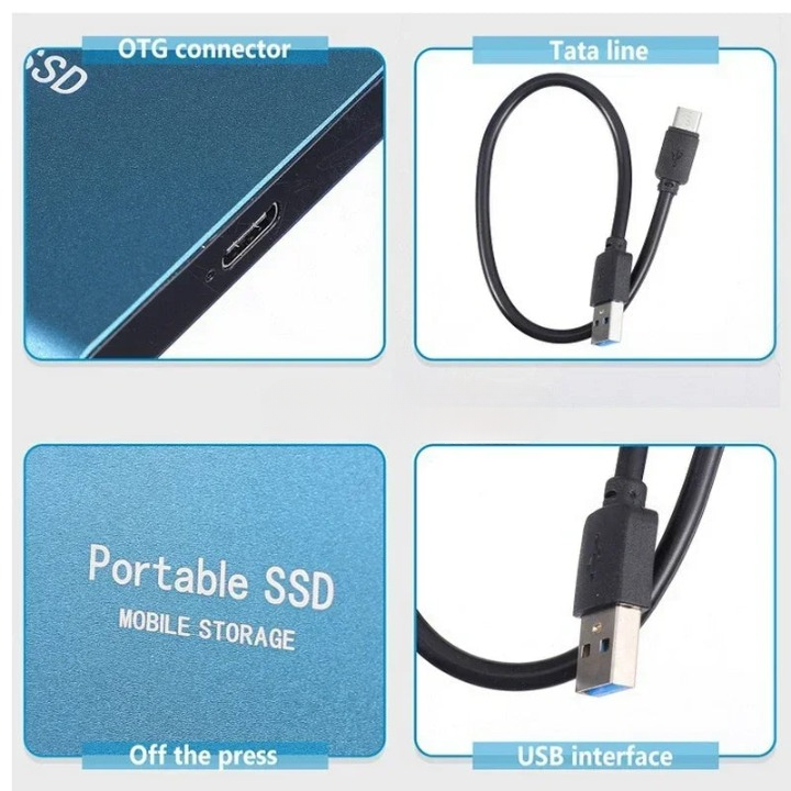 2TB External SSD for Fast File Storage & Transfer