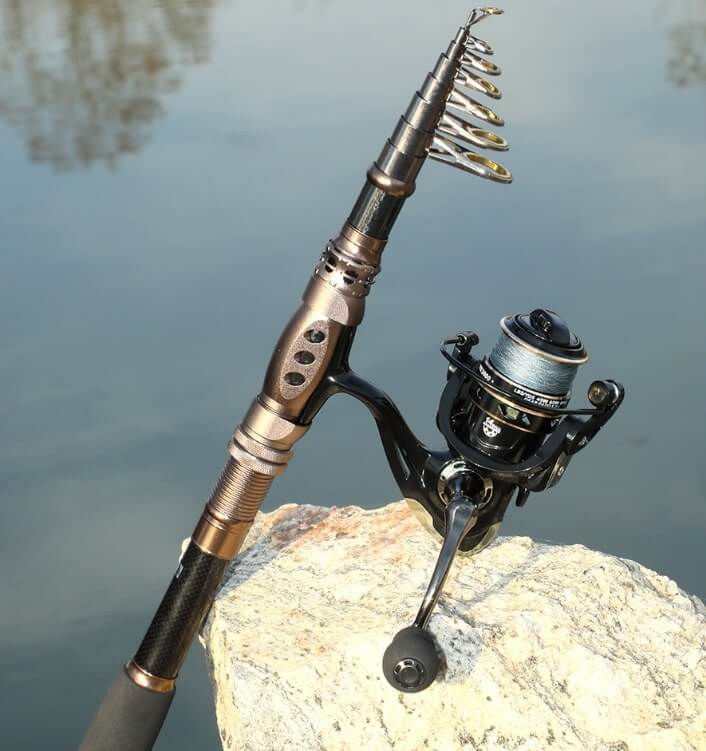 ApexHunter Telescopic Fishing Rod - Portable, Lightweight Rod for Travel & Outdoor Fishing