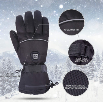 Rechargeable Heated Gloves Winter Outdoor Protection