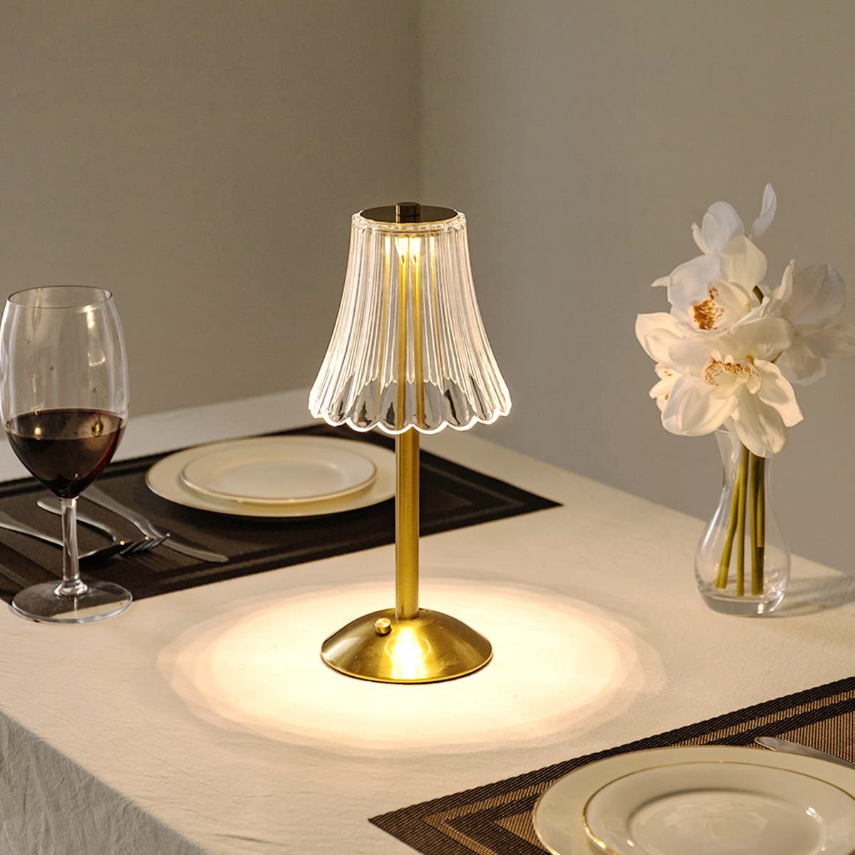 Crystal Table Lamp Decorative Golden Light for Modern Interiors
