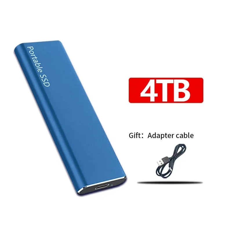 Portable External SSD High-Speed Storage Drive for Work and Travel
