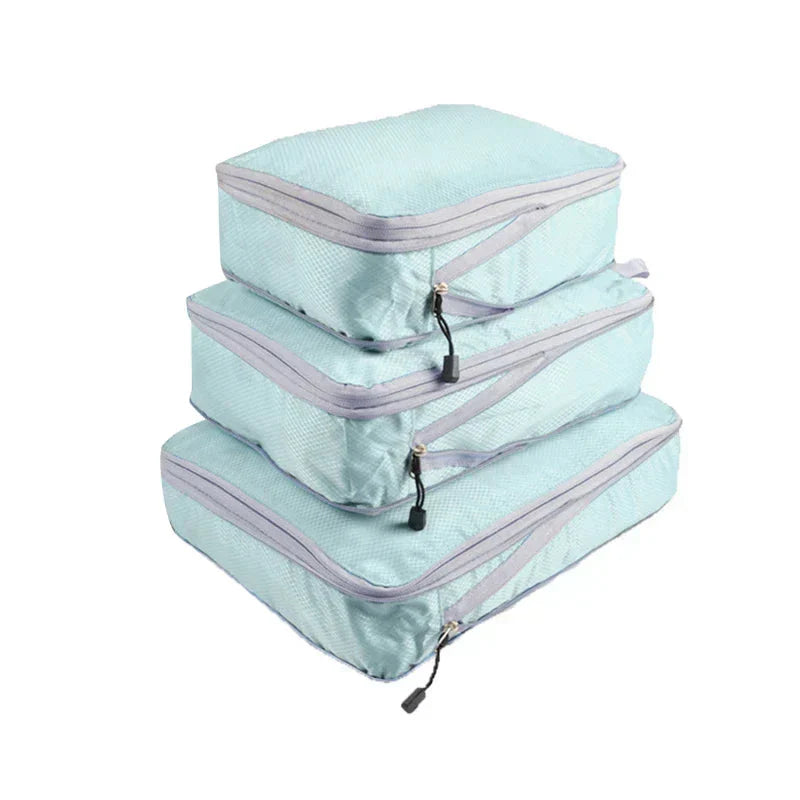 Compression Packing Cubes Set for Suitcase Organization - 3 Pieces