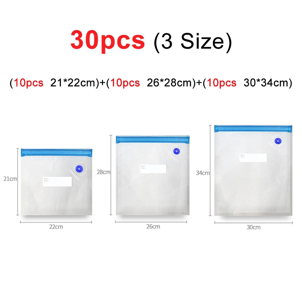 Portable Electric Vacuum Pump for Food Storage with Reusable Vacuum Bags