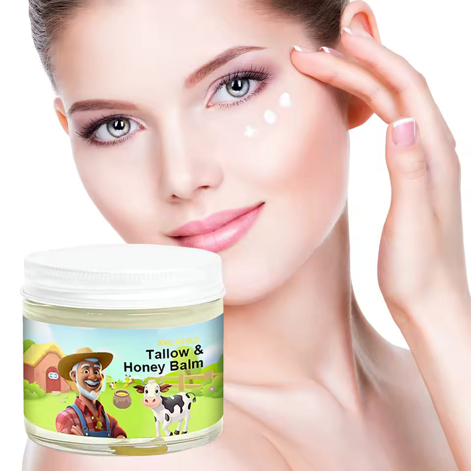 Tallow Honey Balm – Organic Moisturizer for Sensitive Skin with Honey & Olive Oil