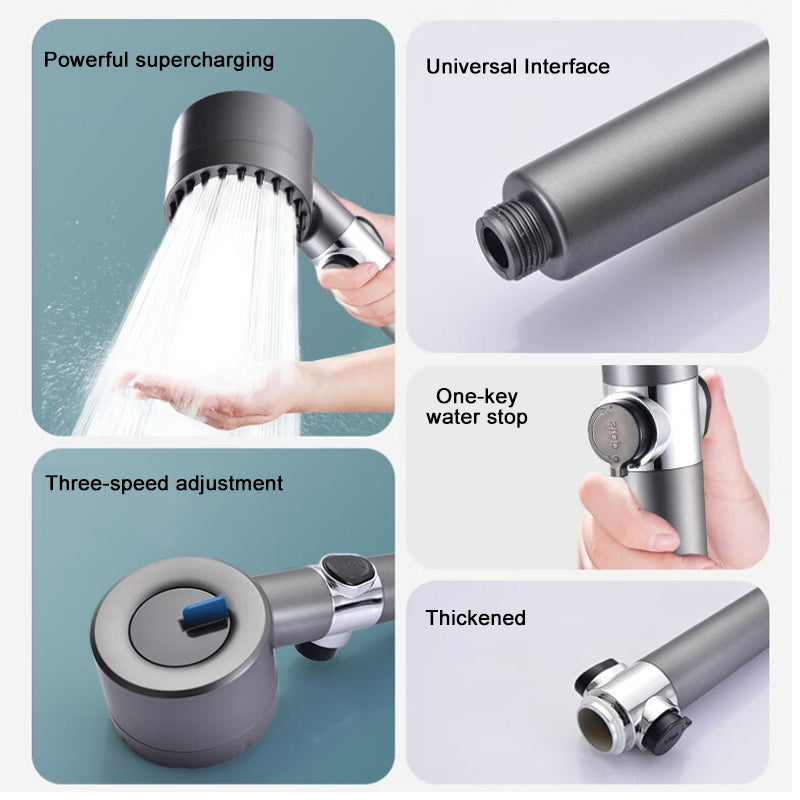 Spa‑Style Shower Head with Pressure Boost