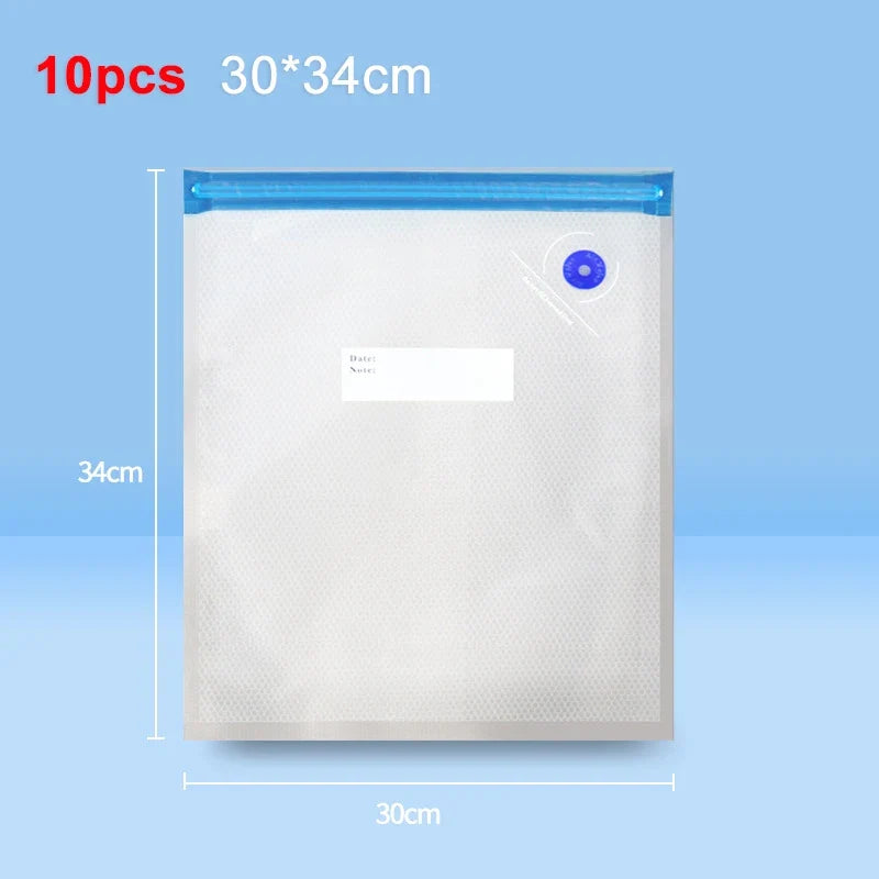 Portable Electric Vacuum Pump for Food Storage with Reusable Vacuum Bags