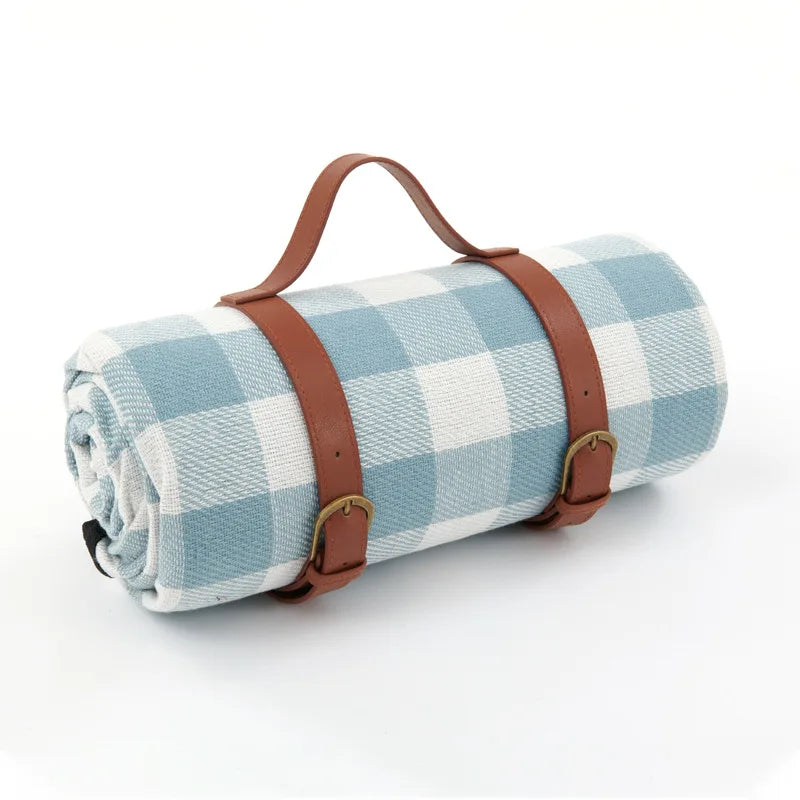 Outdoor Picnic Blanket Portable Plaid Foldable Mat for Travel & Parks