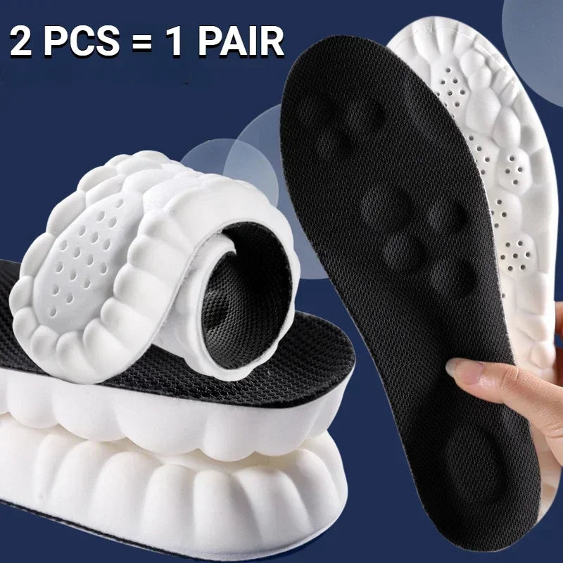 Cushioned Shoe Insoles with Arch Support for Men & Women