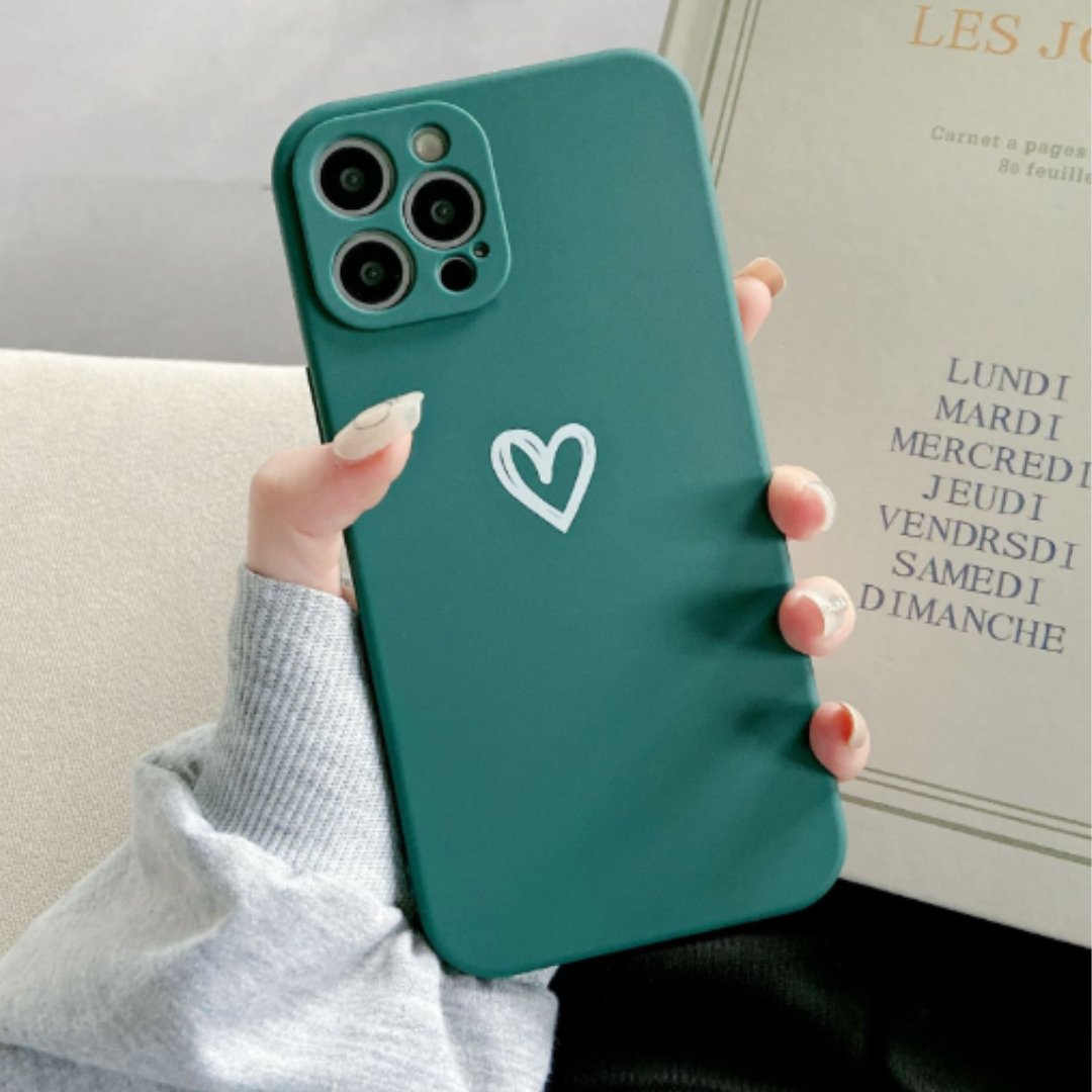 Stylish Heart Phonecase Dirt‑Repellent Cover
