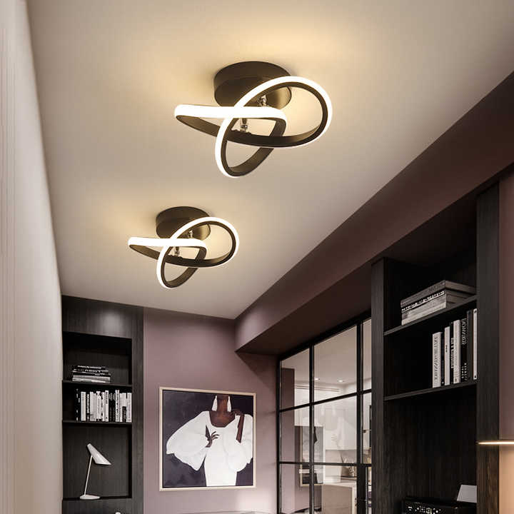Contemporary 3-Ring Ceiling Light Adjustable LED Interior Fixture