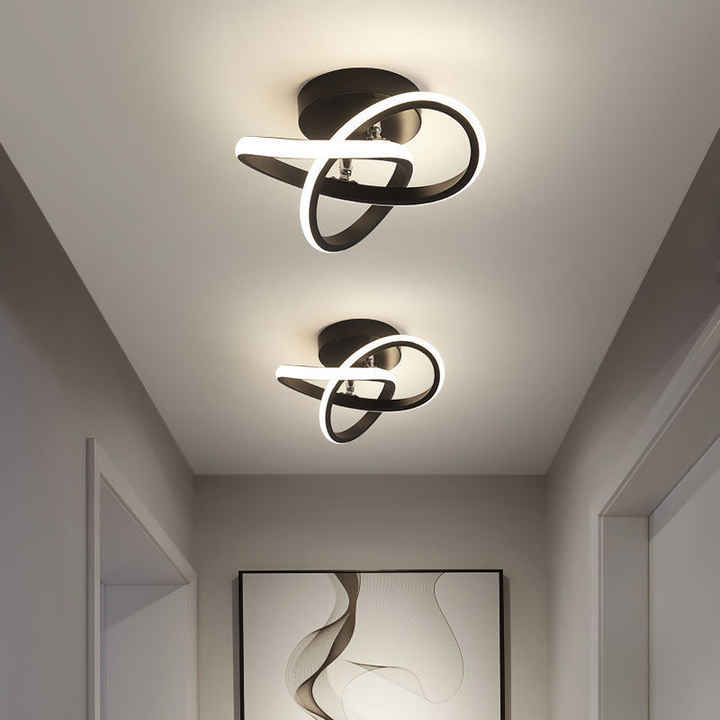 Contemporary 3-Ring Ceiling Light Adjustable LED Interior Fixture