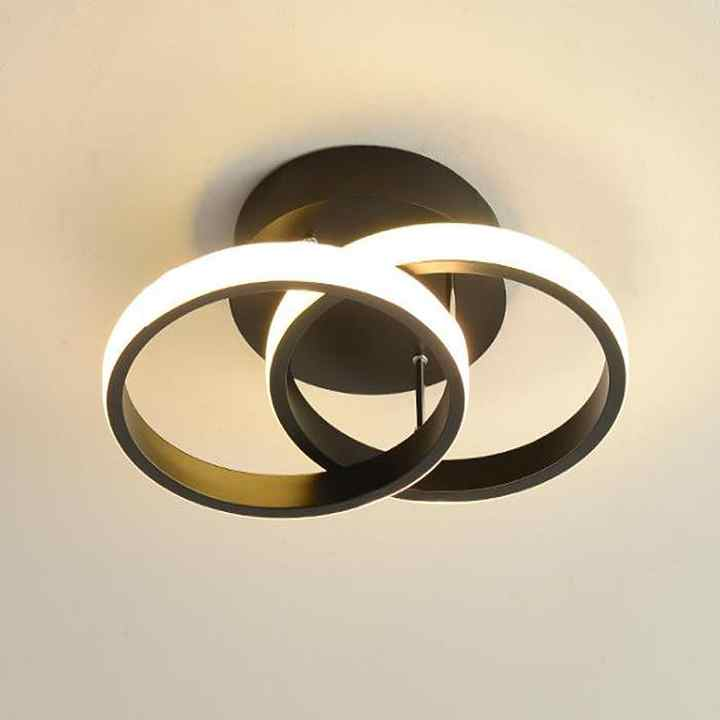 Contemporary 3-Ring Ceiling Light Adjustable LED Interior Fixture