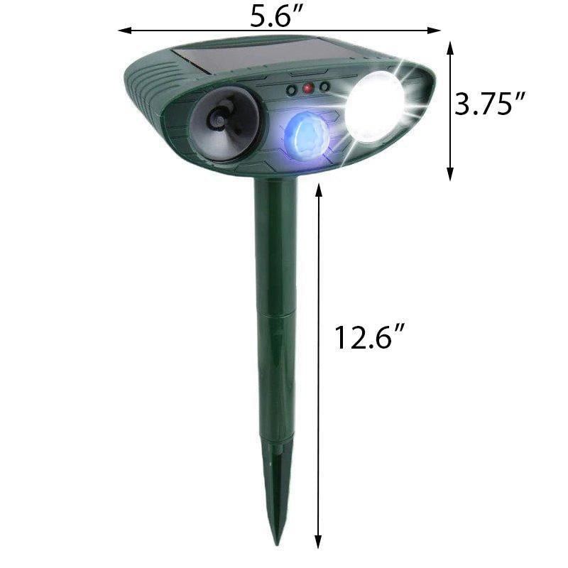 Solar Powered Ultrasonic Rabbit Repeller Humane Garden Protection