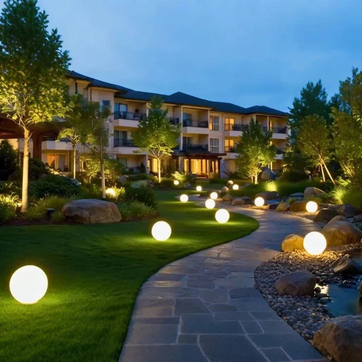 Spherical Garden Light Colour‑Changing LED