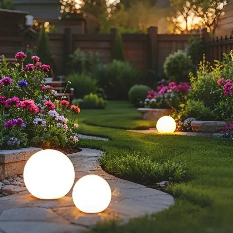 Spherical Garden Light Colour‑Changing LED