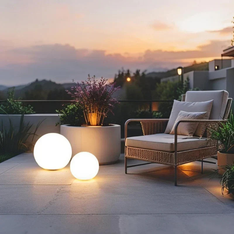 Spherical Garden Light Colour‑Changing LED