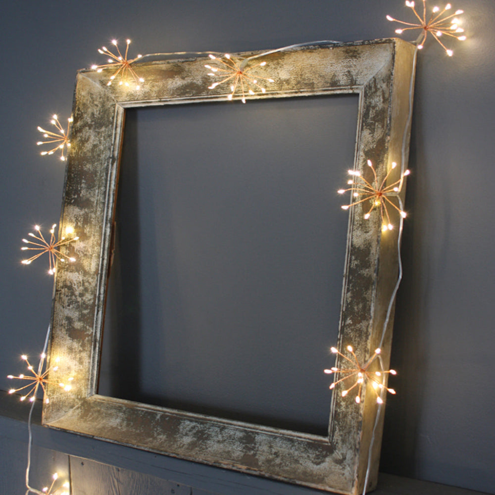 LED Starburst Fairy Lights Warm White Indoor Outdoor String Lights