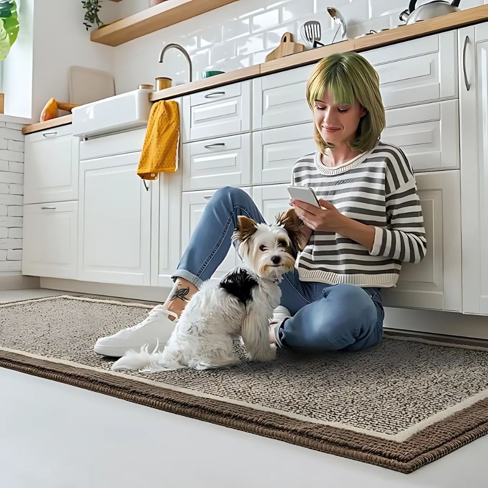 Durable Decorative Runner Rug for Kitchens & Hallways
