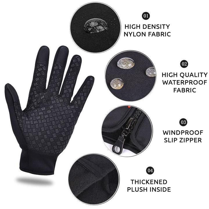 Unisex Winter Gloves Insulated Thermal Gloves with Non-Slip Grip Design