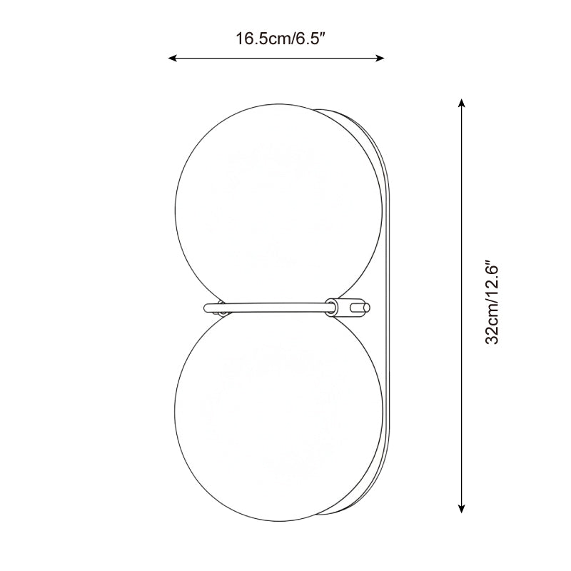 Twin Orb Wall Lights for Modern Interiors