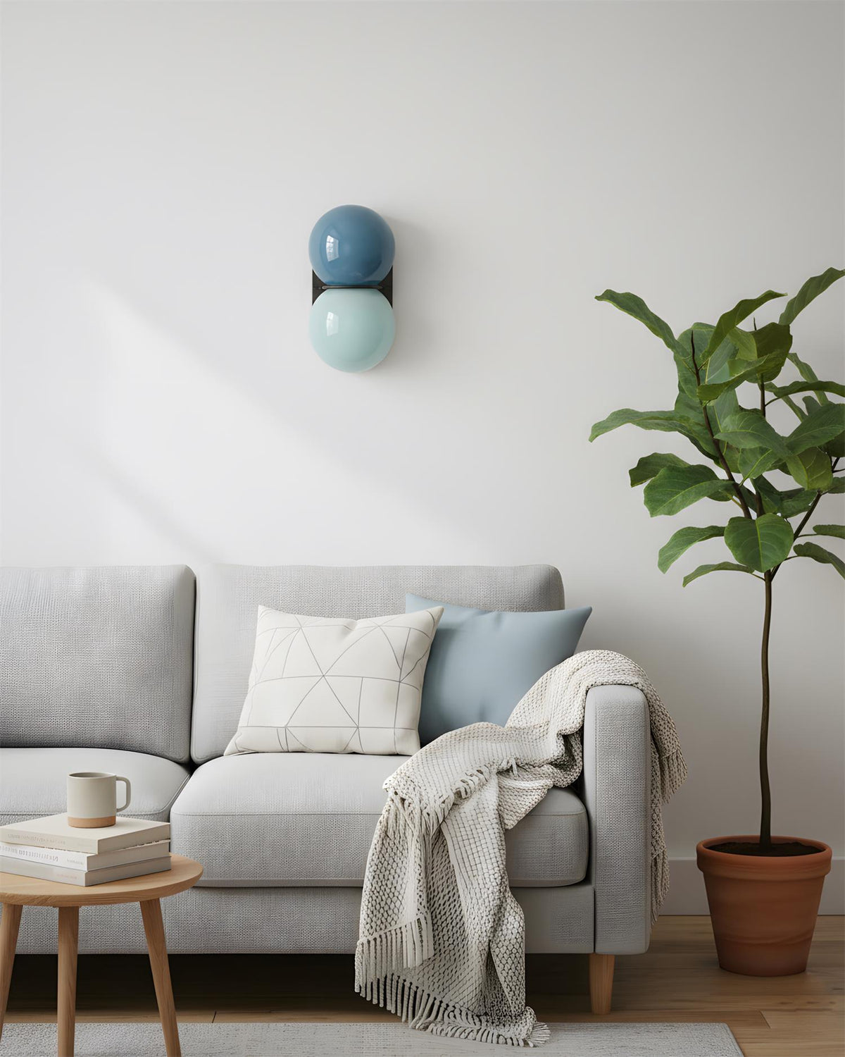Twin Orb Wall Lights for Modern Interiors