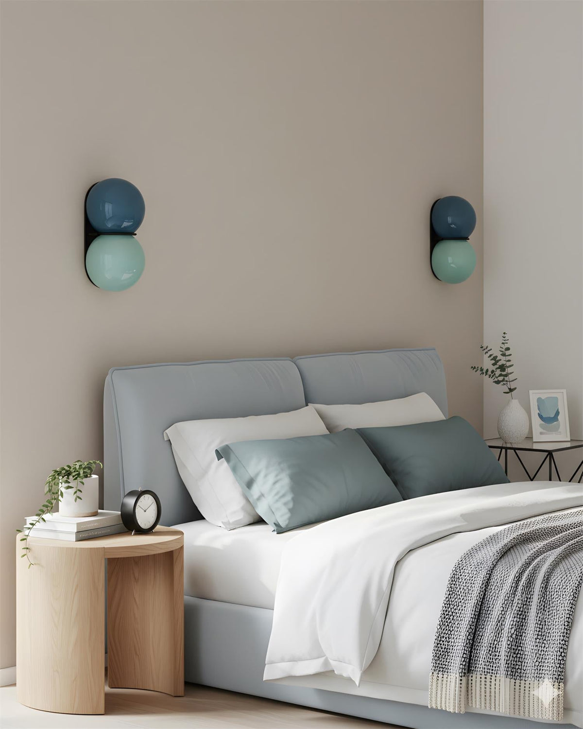 Twin Orb Wall Lights for Modern Interiors