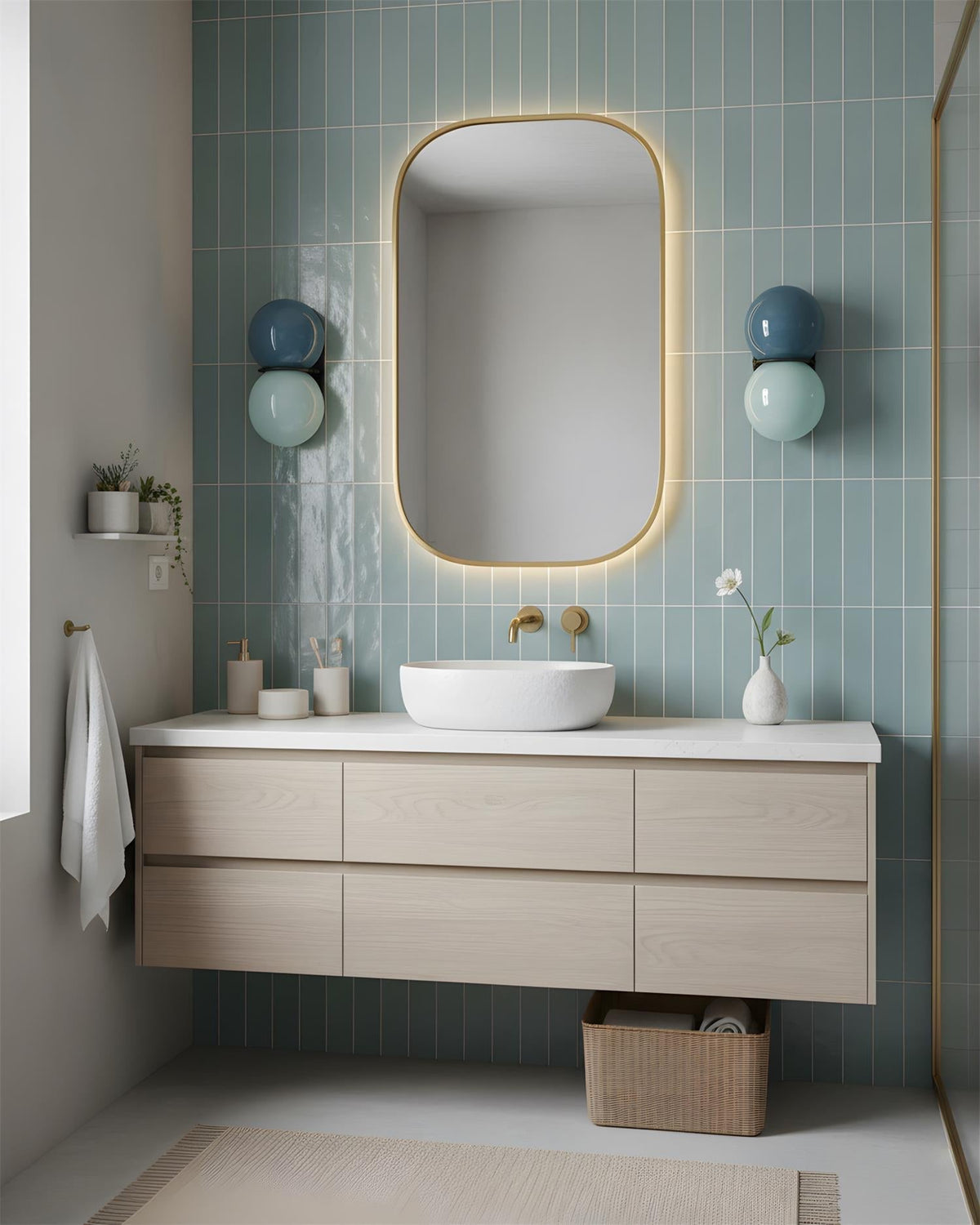 Twin Orb Wall Lights for Modern Interiors