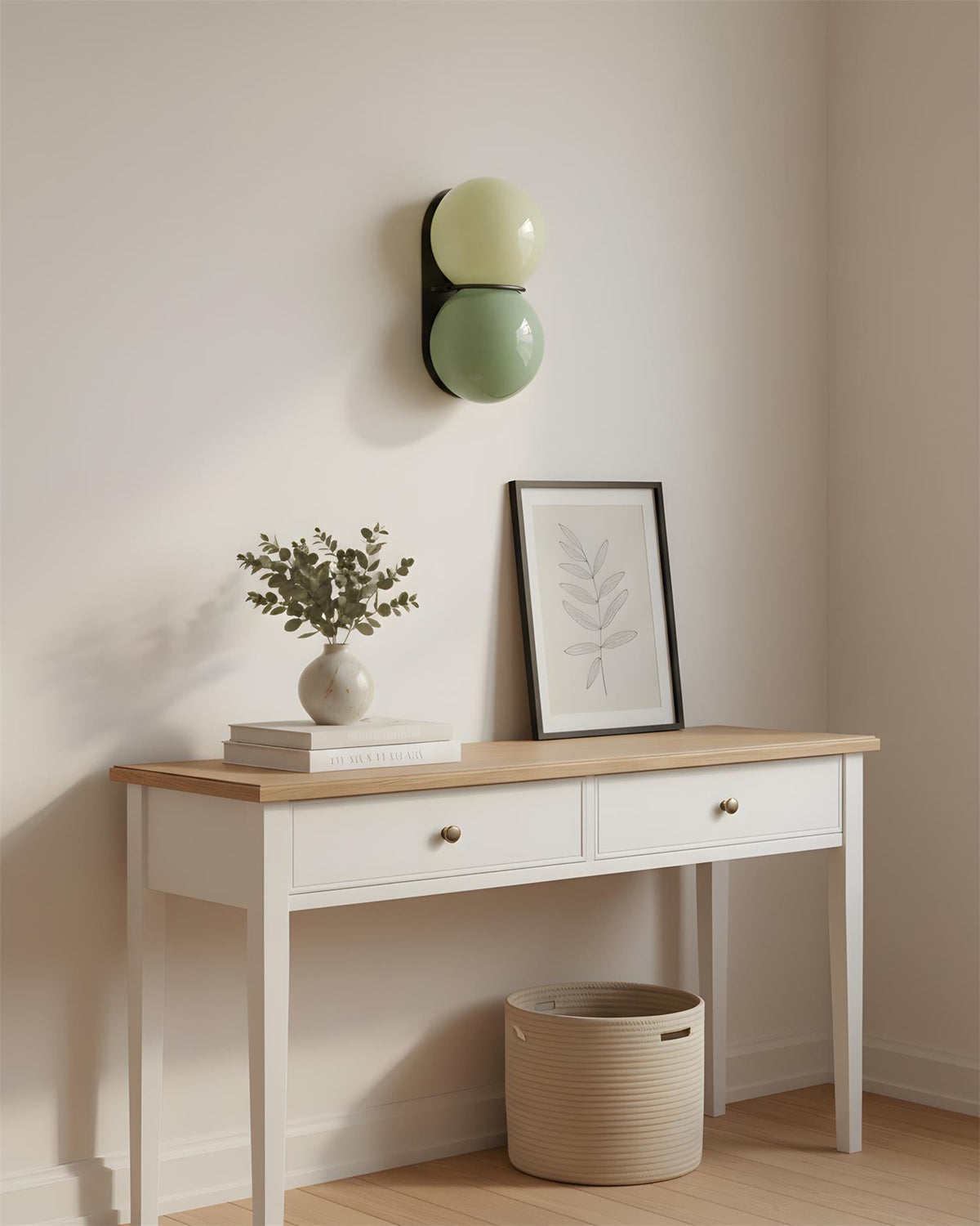 Twin Orb Wall Lights for Modern Interiors