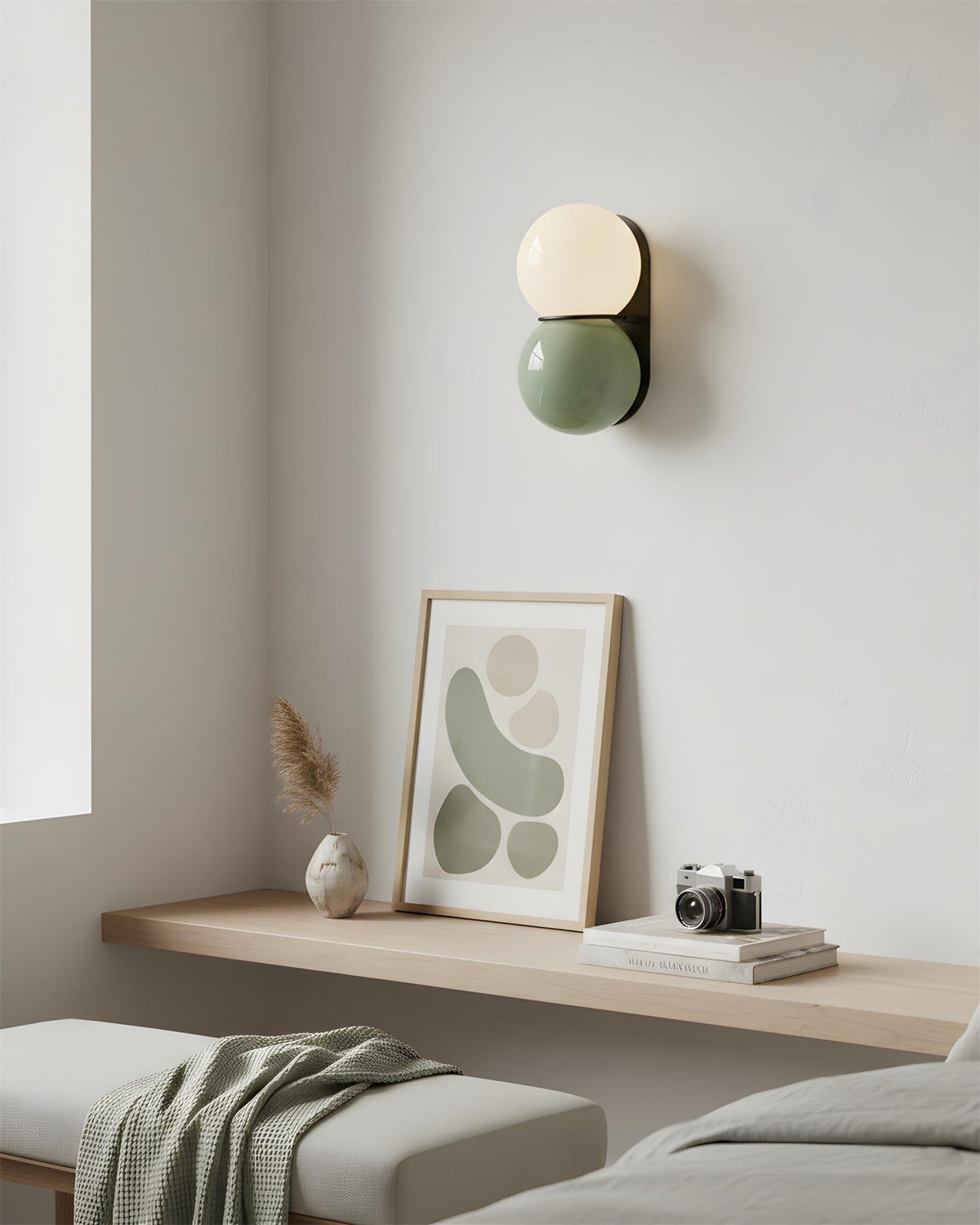 Twin Orb Wall Lights for Modern Interiors