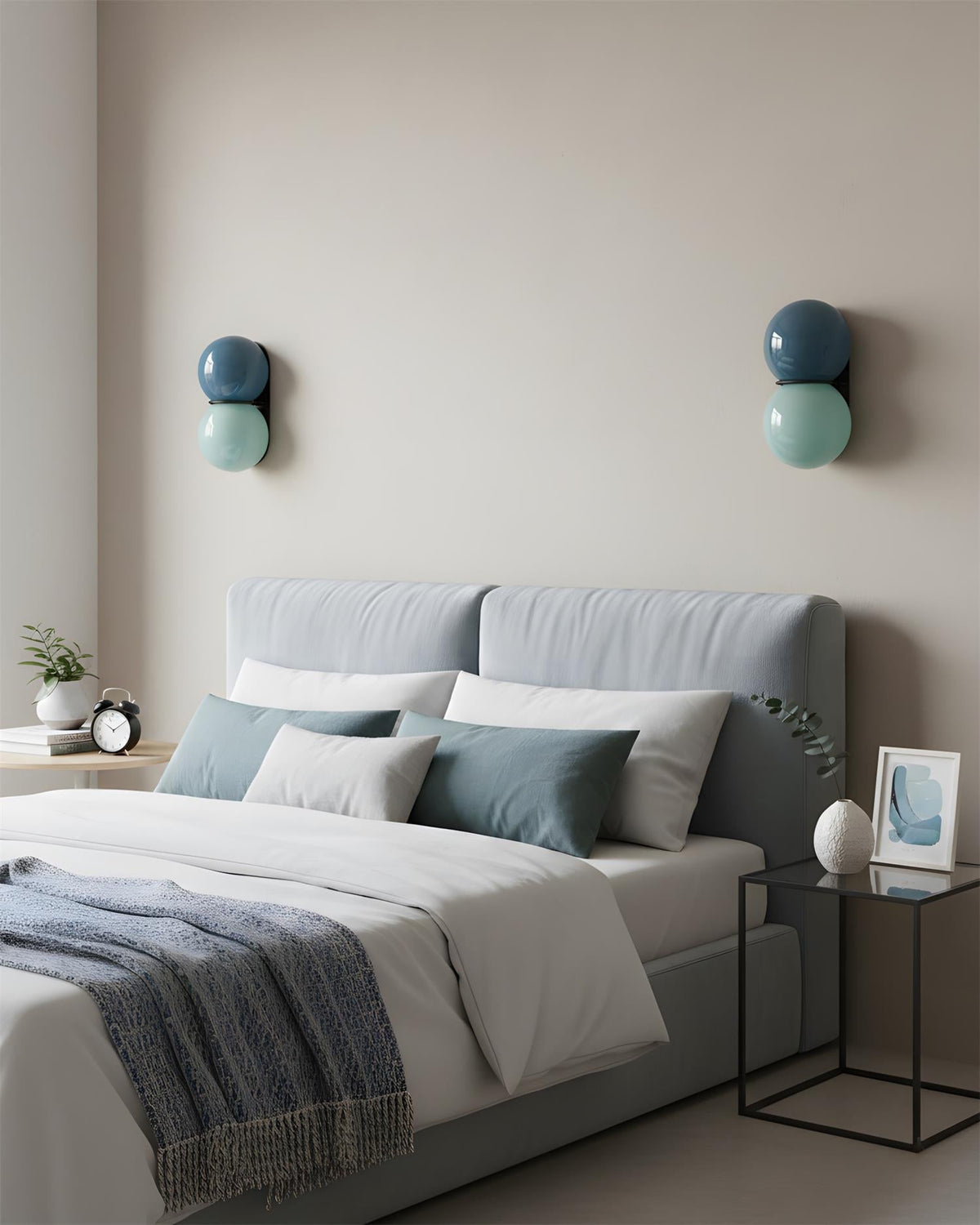 Twin Orb Wall Lights for Modern Interiors