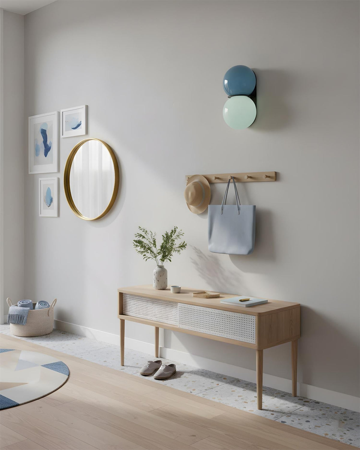 Twin Orb Wall Lights for Modern Interiors