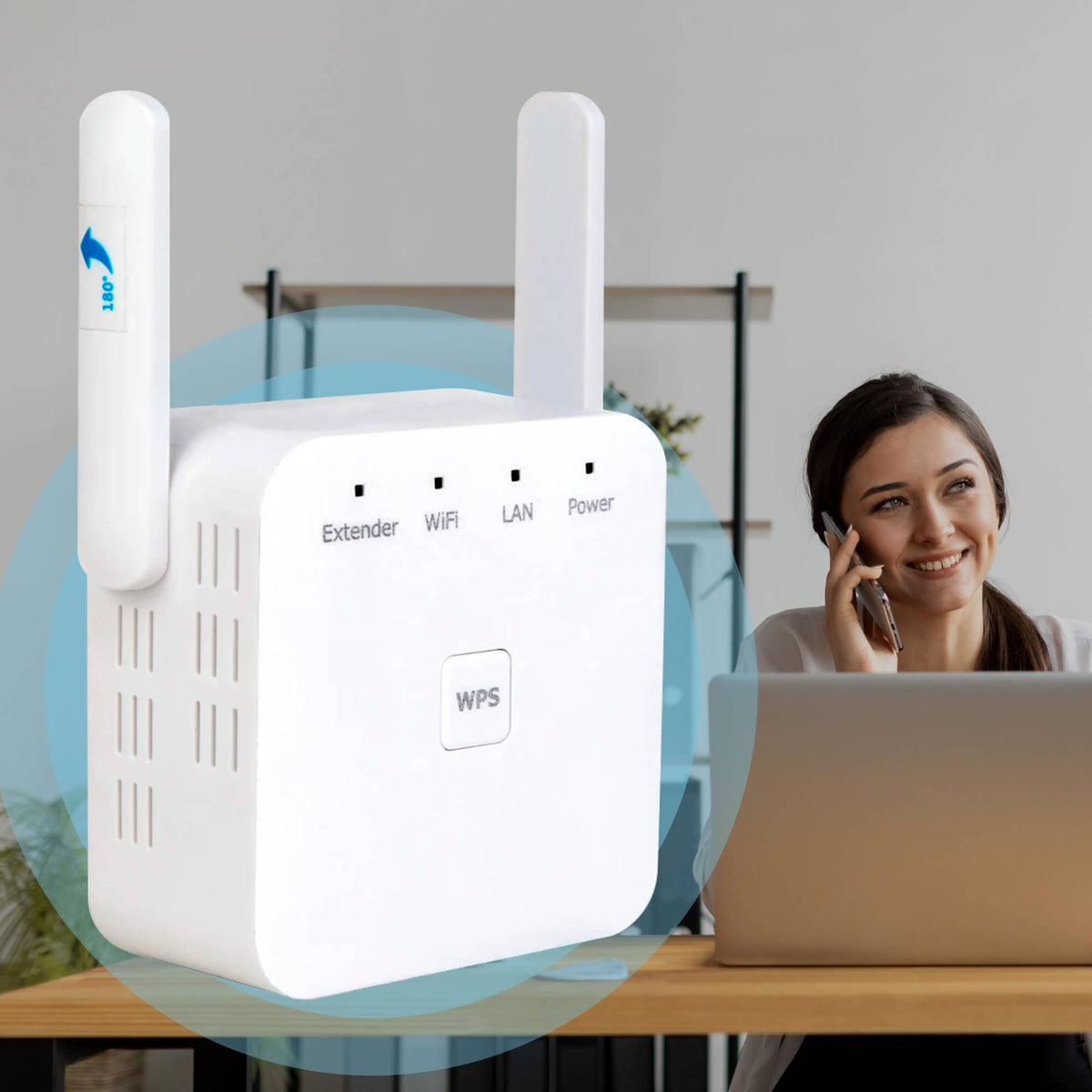 Home WiFi Range Extender Dual-Band Signal Booster