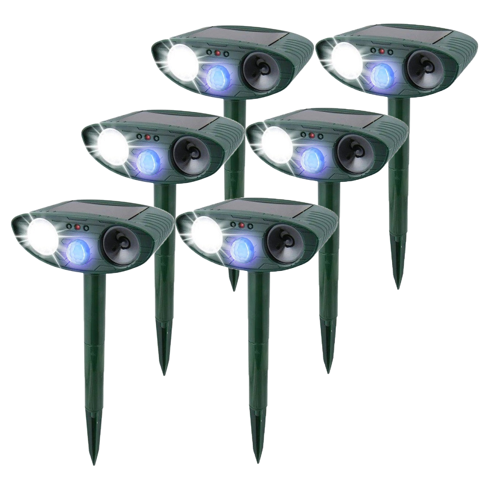 Solar Powered Ultrasonic Rabbit Repeller Humane Garden Protection