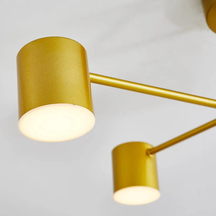 Modern Living Room Ceiling Light 6-Light Adjustable Design