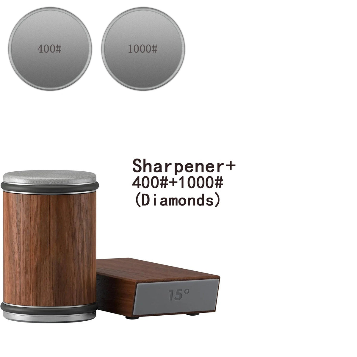 2-in-1 Rolling Knife Sharpener Dual-Angle Kitchen Blade Tool