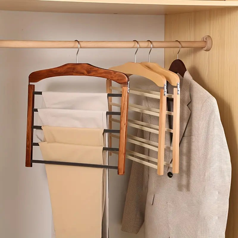 Five-Tier Trouser Hanger Compact Closet Storage Solution