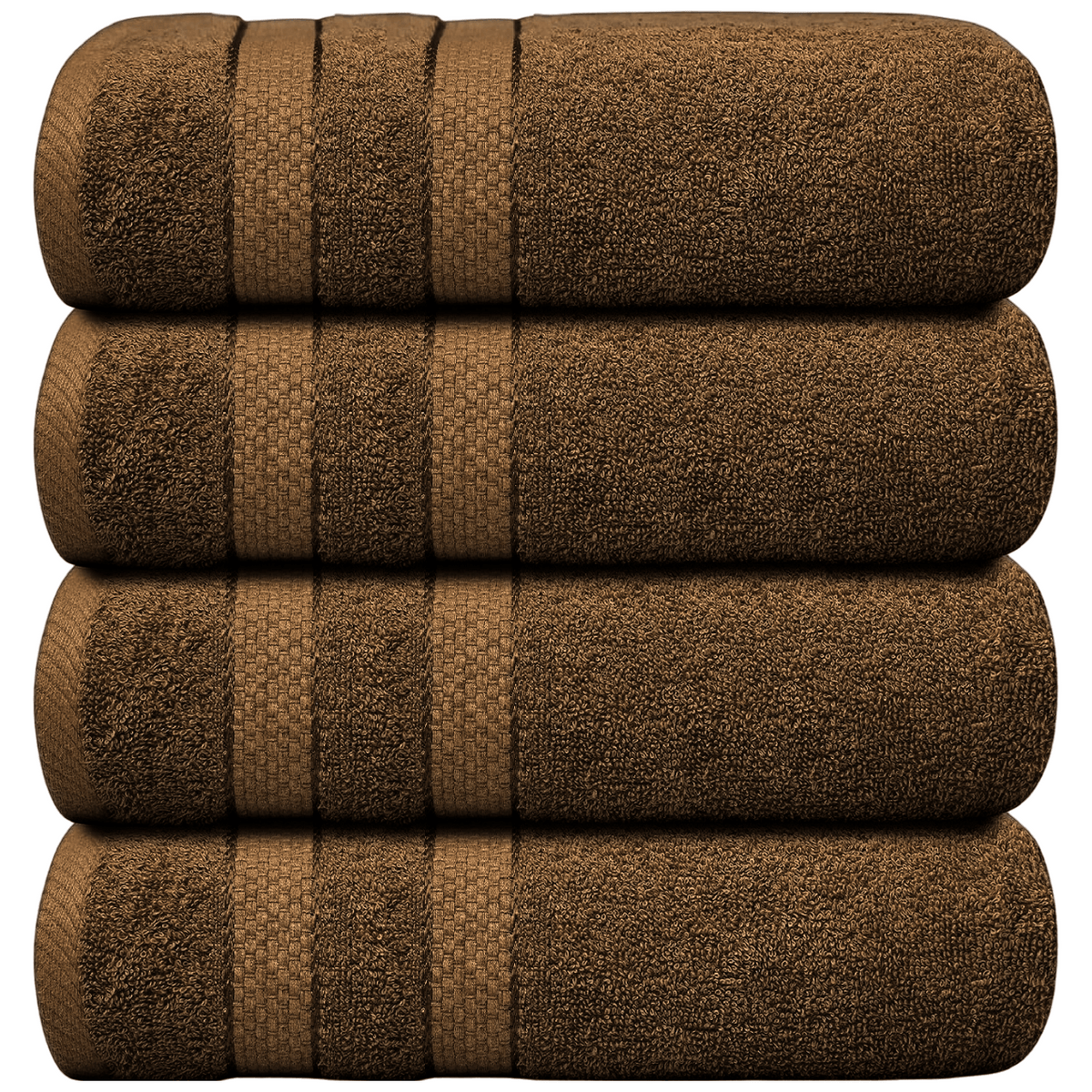 4-Piece Jumbo Bath Towel Set - Quick Dry Bathroom Towels