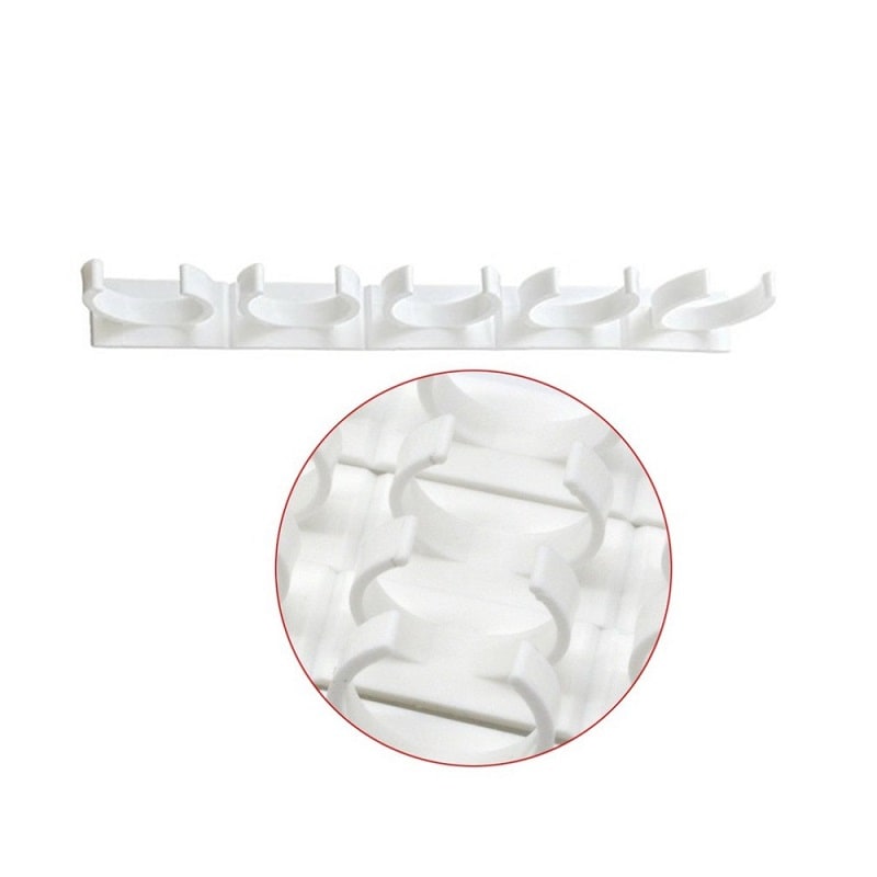 Adhesive Spice Rack Clips with Cabinet Door Storage Strips Set of 4 Gripper