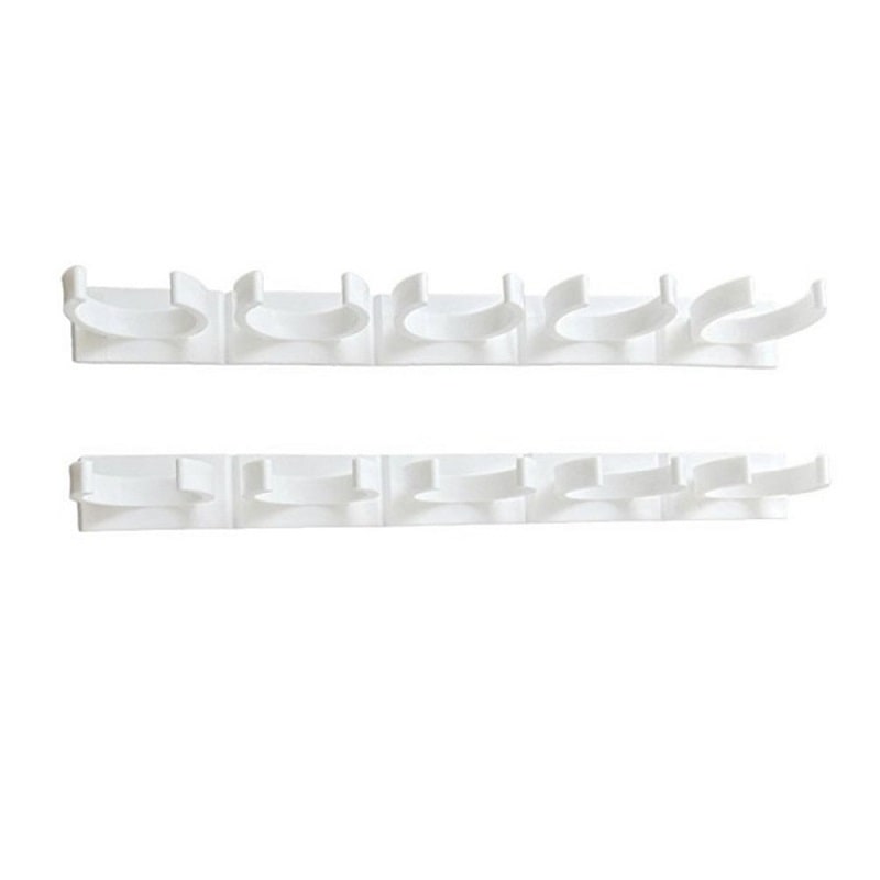Adhesive Spice Rack Clips with Cabinet Door Storage Strips Set of 4 Gripper