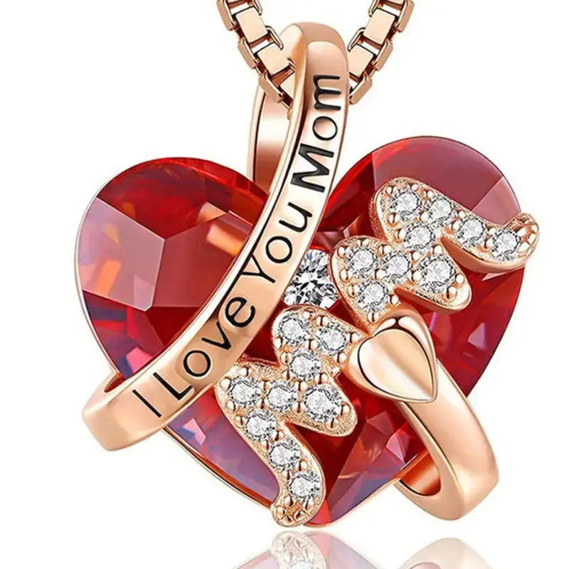 Mother’s Day Heart Necklace Meaningful Gift for Mum