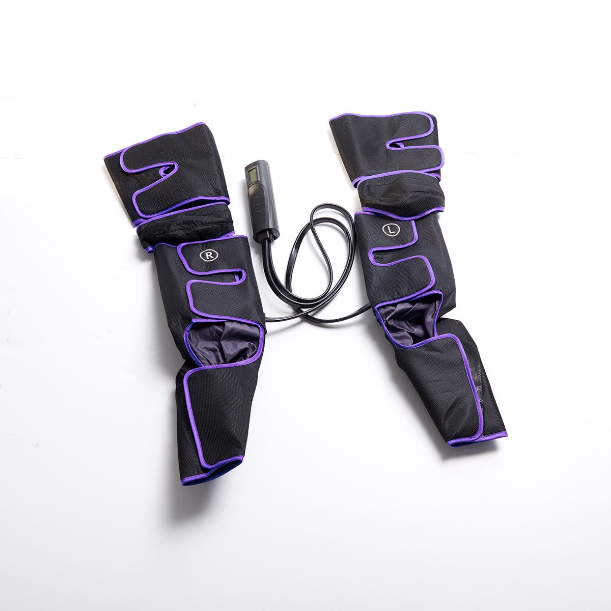Air Compression Leg and Calf Massager with Heat Remote Control and Foot Pads Portable