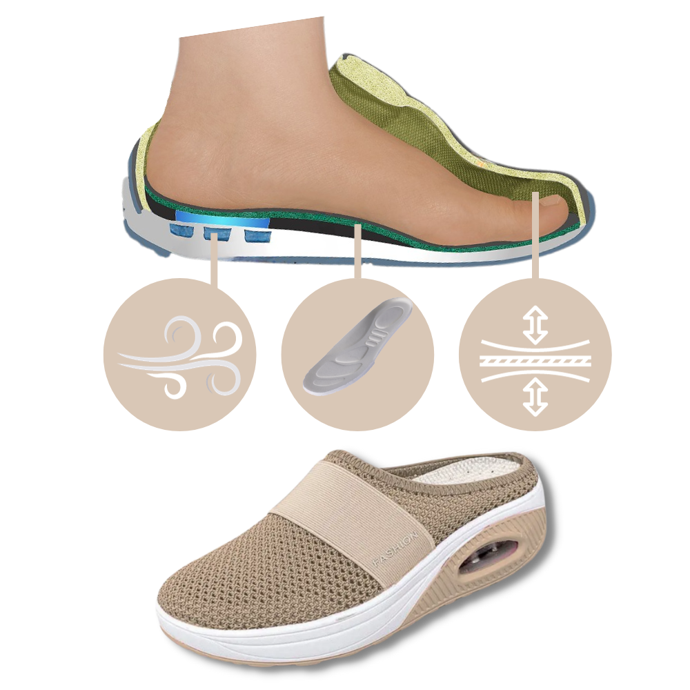 Women's Cushioned Slip-On Casual Walking Shoes