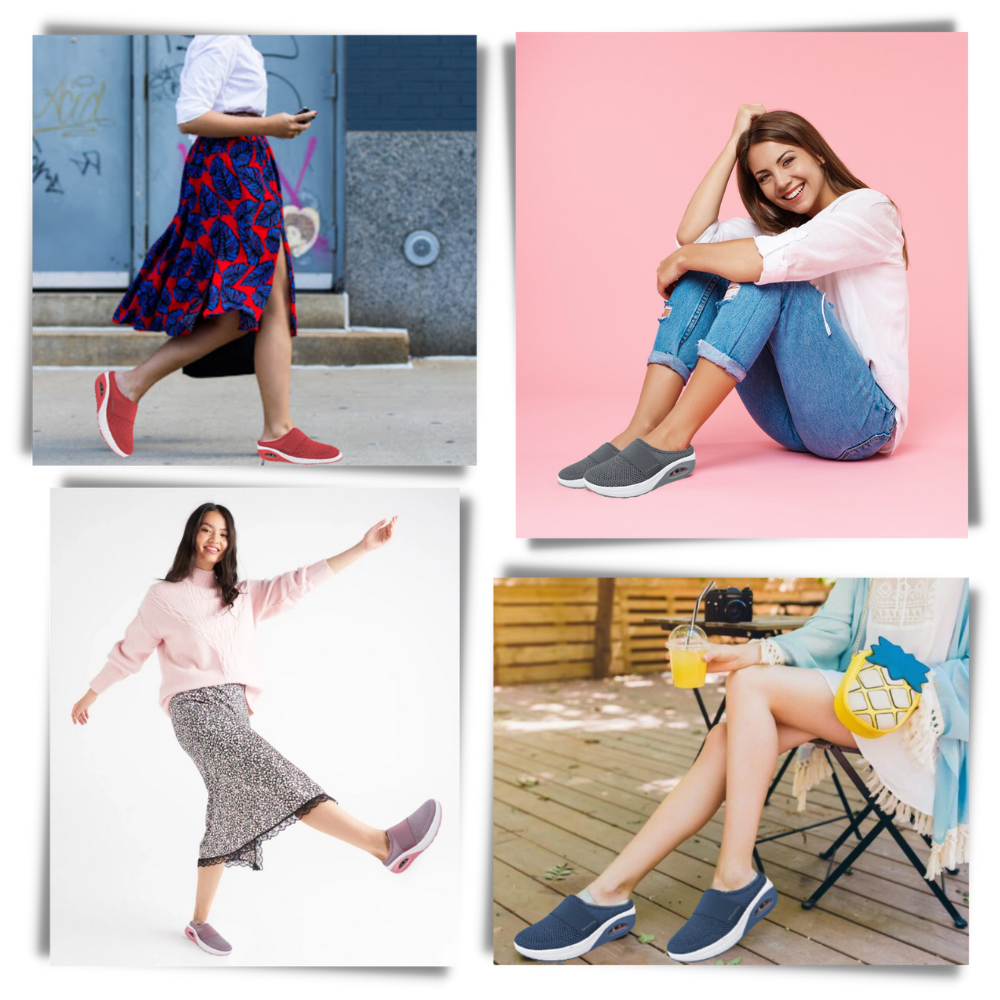 Women's Cushioned Slip-On Casual Walking Shoes